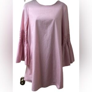 ZARA Trafaluc Collection Women's Pink White Stripe Tunic Short Jumpsuit Small